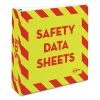 Avery 18952 Heavy-Duty 11 In. X 8.5 In. 3 Ring 3 In. Capacity Preprinted Safety Data Sheet Binder - Yellow/Red