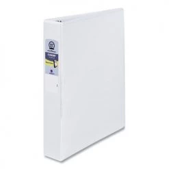 Avery 21086 Economy 1.5 In. 3 Rings Clear Cover View Binder - White