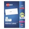 Avery 45160 1 In. X 2-5/8 In. Adhesive Address Labels With Sure Feed Technology - White (30-Piece/Sheet, 250 Sheets/Box)