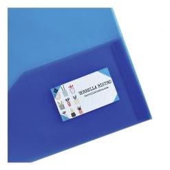 Avery 47811 Two-Pocket 20 Sheet Capacity Plastic Folder - Translucent Blue -Avery Online Shop aven47811 b