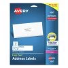 Avery 05261 Sure Feed 1 In. X 4 In. Easy Peel Address Labels - White (25 Sheets/Pack, 20/Sheet)