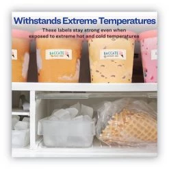 Avery 05522 1.33 In. X 4 In. Waterproof Address Labels With True Block And Sure Freed For Laser Printers - White (14-Piece/Sheet 50 Sheets/Pack) -Avery Online Shop aven5522 d