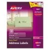 Avery 05661 Easy Peel 1 In. X 4 In. Mailing Labels With Sure Feed - Matte Clear (20-Piece/Sheet, 50 Sheets/Box)