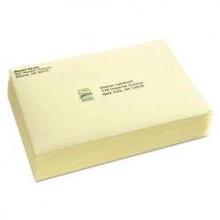 Avery 05662 Easy Peel 1.33 In. X 4 In. Mailing Labels With Sure Feed - Matte Clear (14-Piece/Sheet, 50 Sheets/Box)