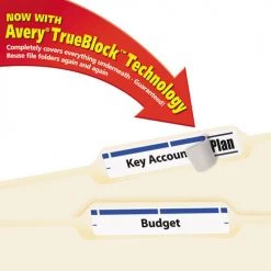 Avery 05766 TrueBlock 0.66 In. X 3.44 In. Permanent Adhesive File Folder Labels - White/Blue (30-Piece/Sheet, 50 Sheets/Box) 10 Avery 05766 TrueBlock 0.66 In. X 3.44 In. Permanent Adhesive File Folder Labels - White/Blue (30-Piece/Sheet, 50 Sheets/Box) -Avery Online Shop aven5766 d