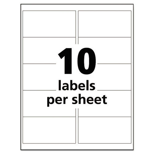 Avery 60525 UltraDuty GHS Chemical 2 In. X 4 In. Waterproof And UV Resistant Labels - White (50-Sheet/Pack 10-Pc./Sheet) 2 Avery 60525 UltraDuty GHS Chemical 2 In. X 4 In. Waterproof And UV Resistant Labels - White (50-Sheet/Pack 10-Pc./Sheet) - Image 2