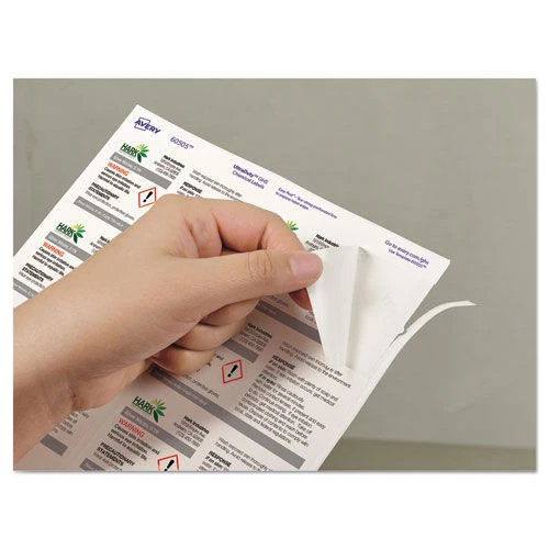 Avery 60525 UltraDuty GHS Chemical 2 In. X 4 In. Waterproof And UV Resistant Labels - White (50-Sheet/Pack 10-Pc./Sheet) 3 Avery 60525 UltraDuty GHS Chemical 2 In. X 4 In. Waterproof And UV Resistant Labels - White (50-Sheet/Pack 10-Pc./Sheet) - Image 3