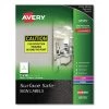 Avery 61515 Surface Safe 7 In. X 10 In. Inkjet/Laser Removable Adhesive Sign Labels - White (15 Sheets/Pack)