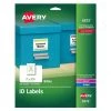 Avery 06572 2 In. X 2.63 In. Permanent ID Labels With Sure Feed Technology For Inkjet/Laser Printers - White (15 Sheets/Pack, 15/Sheet)