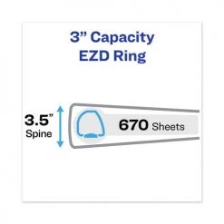 Avery 68037 Framed View 3 In. Capacity 11 In. X 8.5 In. 3-Ring Heavy-Duty Binders - Black 9 Avery 68037 Framed View 3 In. Capacity 11 In. X 8.5 In. 3-Ring Heavy-Duty Binders - Black -Avery Online Shop aven68037 d