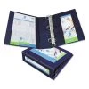 Avery 68038 Heavy Duty 11 In. X 8.5 In. 3 Ring 3 In. Capacity Framed View Binders With One-Touch EZD Rings - Navy Blue