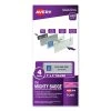 Avery 71200 The Mighty Badge 1 In. X 3 In. Laser Printable Inserts Reusable Professional Name Badge System - Silver (4/Pack)
