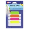Avery 74767 Ultra Tabs 1/5-Cut 2.5 In. Repositionable Margin Tabs - Assorted Neon Colors (24/Pack)