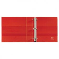 Avery 79584 Heavy-Duty 4 In. Capacity 11 In. X 8.5 In. 3-Ring Non-View Binder With DuraHinge - Red -Avery Online Shop aven79584 b