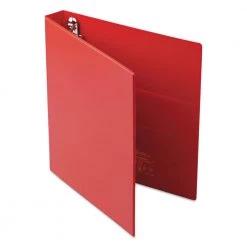 Avery 79589 Heavy-Duty 1 In. Capacity 11 In. X 8.5 In. 3 Ring Non-View Binder With DuraHinge And One Touch EZD Rings - Red
