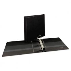 Avery 79692 Heavy-Duty View Binder With Durahinge And One Touch Ezd Rings, 3 Rings, 2-in Capacity, 11 X 8.5, Black