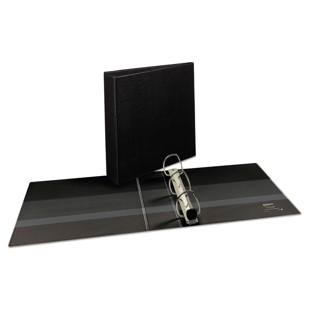 Avery 79692 Heavy-Duty View Binder With Durahinge And One Touch Ezd Rings, 3 Rings, 2-in Capacity, 11 X 8.5, Black 1 Avery 79692 Heavy-Duty View Binder With Durahinge And One Touch Ezd Rings, 3 Rings, 2-in Capacity, 11 X 8.5, Black