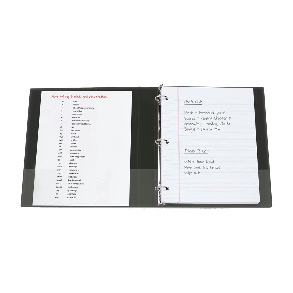 Avery 79692 Heavy-Duty View Binder With Durahinge And One Touch Ezd Rings, 3 Rings, 2-in Capacity, 11 X 8.5, Black 4 Avery 79692 Heavy-Duty View Binder With Durahinge And One Touch Ezd Rings, 3 Rings, 2-in Capacity, 11 X 8.5, Black - Image 4