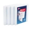 Avery 79709 11 In. X 8.5 In. Heavy-Duty Non Stick View Binder With DuraHinge And 3 Slant Rings - White (4-Piece/Pack)