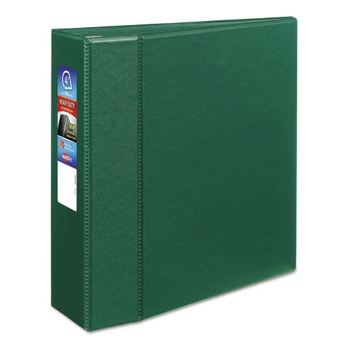 Avery 79784 Heavy-Duty 4 In. Capacity 11 In. X 8.5 In. 3-Ring Non-View Binder With DuraHinge - Green 1 Avery 79784 Heavy-Duty 4 In. Capacity 11 In. X 8.5 In. 3-Ring Non-View Binder With DuraHinge - Green
