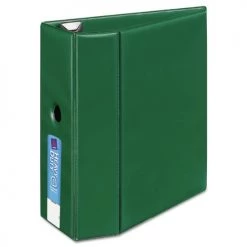 Avery 79786 Heavy-Duty 5 In. Capacity 11 In. X 8.5 In. 3-Ring Non-View Binder With DuraHinge And Thumb Notch - Green 7 Avery 79786 Heavy-Duty 5 In. Capacity 11 In. X 8.5 In. 3-Ring Non-View Binder With DuraHinge And Thumb Notch - Green -Avery Online Shop aven79786 c