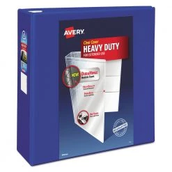 Avery 79814 Heavy Duty 11 In. X 8.5 In. DuraHinge 3 Ring 4 In. Capacity View Binder - Pacific Blue