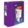 Avery 79816 Heavy Duty 11 In. X 8.5 In. DuraHinge 3 Ring 5 In. Capacity View Binder - Purple