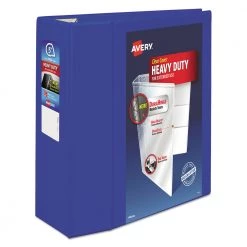 Avery 79817 Heavy Duty 11 In. X 8.5 In. DuraHinge 3 Ring 5 In. Capacity View Binder - Pacific Blue