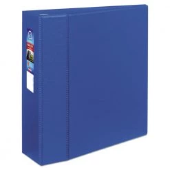 Avery 79884 Heavy Duty 11 In. X 8.5 In. DuraHinge 3 Ring 4 In. Capacity Non- View Binder With One Touch EZD Rings - Blue