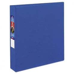 Avery 79885 Heavy Duty 11 In. X 8.5 In. DuraHinge 3 Ring 1.5 In. Capacity Durable Non-View Binder - Blue