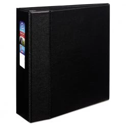 Avery 79984 Heavy Duty 11 In. X 8.5 In. DuraHinge 3 Ring 4 In. Capacity Non- View Binder With One Touch EZD Rings - Black
