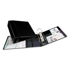 Avery 79984 Heavy Duty 11 In. X 8.5 In. DuraHinge 3 Ring 4 In. Capacity Non- View Binder With One Touch EZD Rings - Black -Avery Online Shop aven79984 d
