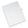 Avery 82174 Preprinted Legal Exhibit 26-Tab 'L' Label 11 In. X 8.5 In. Side Tab Index Dividers - White (25-Piece/Pack)
