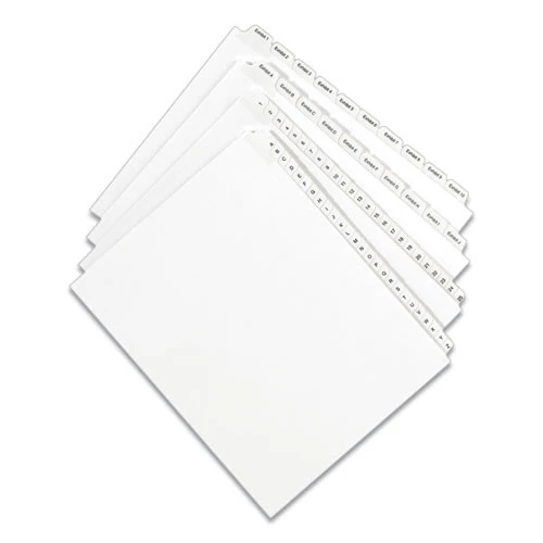 Avery 82188 Preprinted Legal Exhibit 26-Tab 'Z' Label 11 In. X 8.5 In. Side Tab Index Dividers - White (25-Piece/Pack) 2 Avery 82188 Preprinted Legal Exhibit 26-Tab 'Z' Label 11 In. X 8.5 In. Side Tab Index Dividers - White (25-Piece/Pack) - Image 2