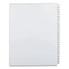 Avery 82191 11 In. X 8.5 In. 25 Tab Numbers 201 - 225 Legal Exhibit Side Tab Index Divider Set - White (1-Set)