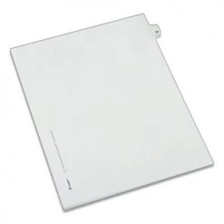 Avery 82221 Preprinted Legal Exhibit 10-Tab '23-ft Label 11 In. X 8.5 In. Side Tab Index Dividers - White (25-Piece/Pack)