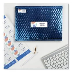 Avery 08462 Easy Peel 1-1/3 In. X 4 In. Address Labels - White (14-Piece/Sheet, 100 Sheets/Box) 9 Avery 08462 Easy Peel 1-1/3 In. X 4 In. Address Labels - White (14-Piece/Sheet, 100 Sheets/Box) -Avery Online Shop aven8462 d